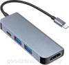 USB-хабы и док-станции Satechi Pro Hub Mini ST-UCPHMIM (серый космос) [ST-UCPHMIM]
