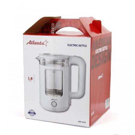 Электрочайники и термопоты Atlanta ATH-2474 (белый) [ATH-2474]