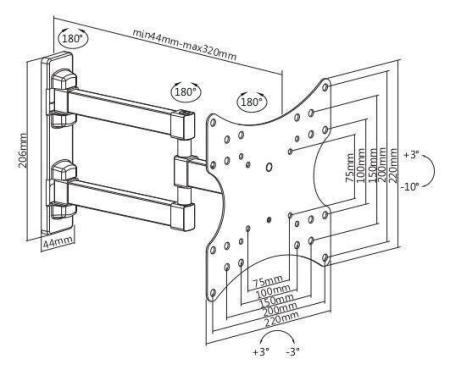 Кронштейны Metaldesign MD 3204 ExtraSlim [MD 3204]