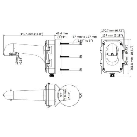 Кронштейны Hikvision DS-1604ZJ-BOX