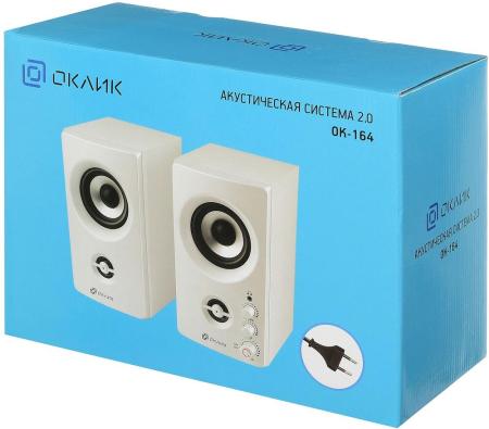 Мультимедиа акустика Оклик OK-164 (белый) [1201274]