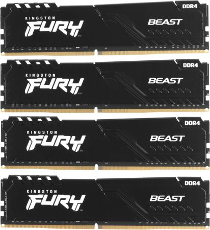 Оперативная память Kingston FURY Beast 4x16GB DDR4 PC4-28800 KF436C18BBK4/64 [KF436C18BBK4/64]
