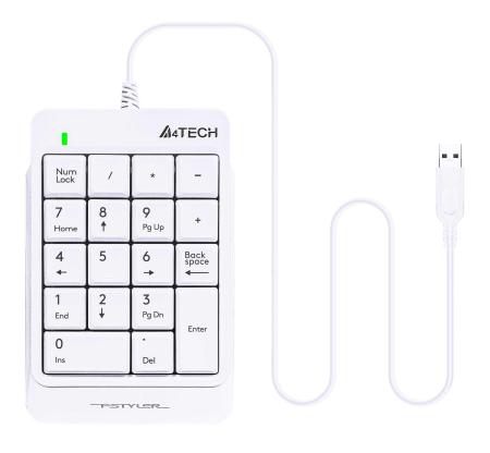 Клавиатуры A4Tech FK13P (белый)