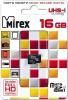 Карты памяти Mirex 13612-MCSUHS16 microSDHC 16GB [13612-MCSUHS16]