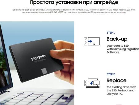 SSD Samsung 870 Evo 500GB MZ-77E500BW [MZ-77E500BW, MZ-77E500B/EU, MZ-77E500B/KR]