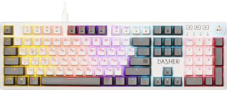 Клавиатуры Defender Dasher GK-472 (белый/серый) [45472, 4714033454728]