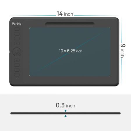 Графические планшеты Parblo Intangbo M (черный)