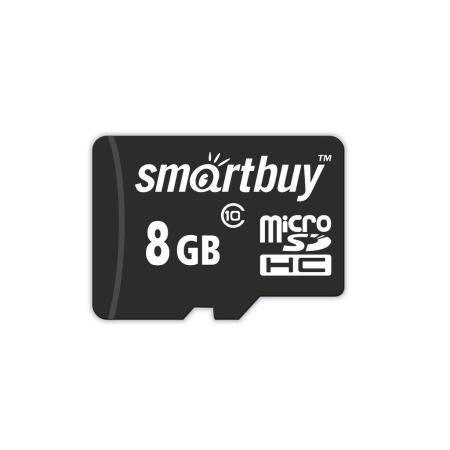 Карты памяти SmartBuy microSDHC (Class 10) 8 Гб + SD адаптер (SB8GBSDCL10-01)