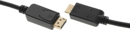 Кабели, адаптеры, разветвители Buro BHP-DPP-HDMI-3 (3 м, черный) [BHP-DPP-HDMI-3]