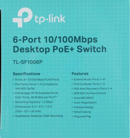 Коммутаторы TP-Link TL-SF1006P