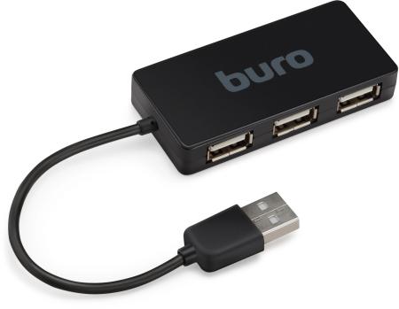 USB-хабы и док-станции Buro BU-HUB4-U2.0-Slim [389734]