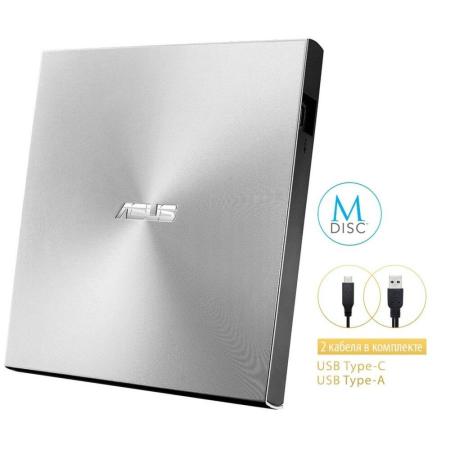Оптические приводы ASUS ZenDrive U9M SDRW-08U9M-U (серебристый) [SDRW-08U9M-U/SIL/G/AS, 4712900714562]