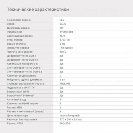 Телевизоры Digma DM-LED43SBB36 [DM-LED43SBB36, 2017781]
