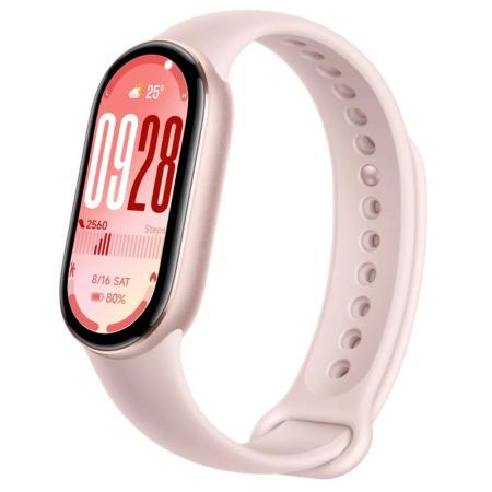 Умные часы и браслеты Xiaomi Smart Band 10 M2459B1 (розовое золото, с розовым силиконовым ремешком, международная версия) [BHR9999GL]