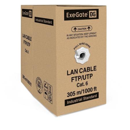 Кабели, адаптеры, разветвители ExeGate UTP4-C6-CU-S23-IN-PVC-GY-305 UTP [EX281813RUS]