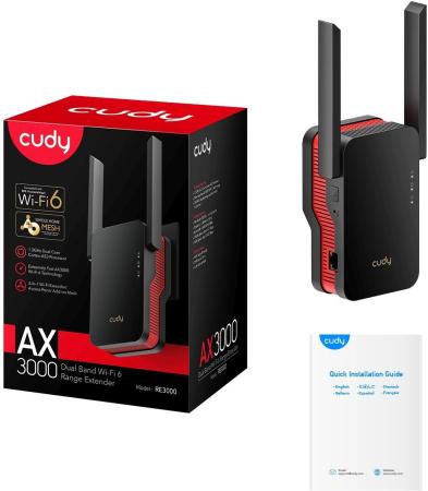Беспроводные точки доступа и усилители Wi-Fi Cudy RE3000 1.0