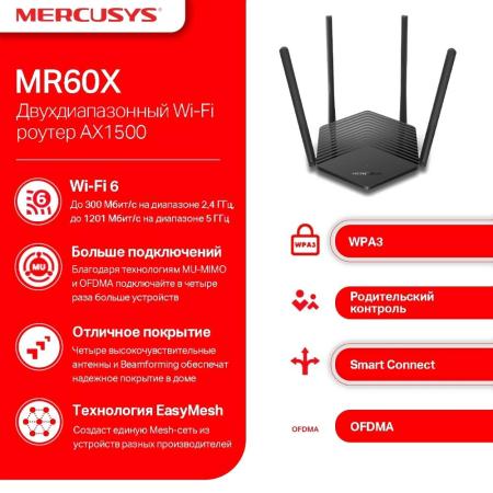 Беспроводные маршрутизаторы Mercusys MR60X V2 [MR60X]