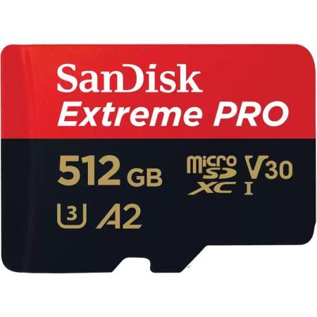 Карты памяти SanDisk Extreme PRO microSDXC SDSQXCD-512G-GN6MA 512GB (с адаптером) [SDSQXCD-512G-GN6MA]