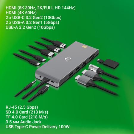 USB-хабы и док-станции Digma DS-590 [DS-590, 1968027]
