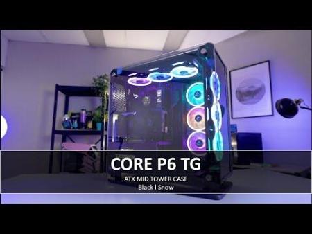Корпуса Thermaltake Core P6 Tempered Glass CA-1V2-00M1WN-00 [CA-1V2-00M1WN-00]