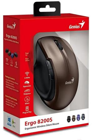 Мыши Genius Ergo 8200S (шоколадный)