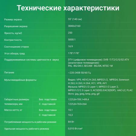 Телевизоры Digma DM-LED55UBB41 [DM-LED55UBB41, 2024407]