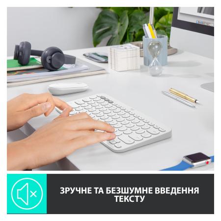 Клавиатуры Logitech Multi-Device K380 Bluetooth 920-009589 (белый) [920-009589]