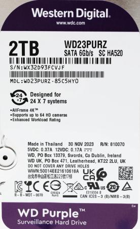 Жесткие диски WD Purple 2TB WD23PURZ [WD23PURZ]
