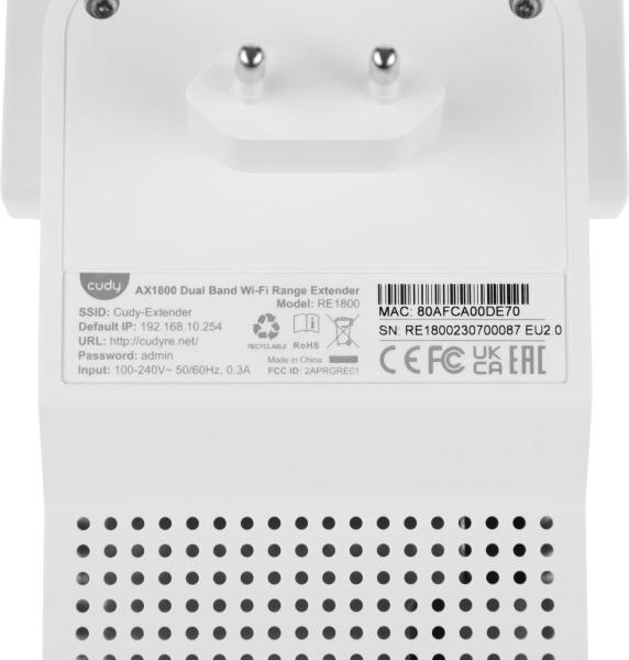 Беспроводные точки доступа и усилители Wi-Fi Cudy RE1800 2.0