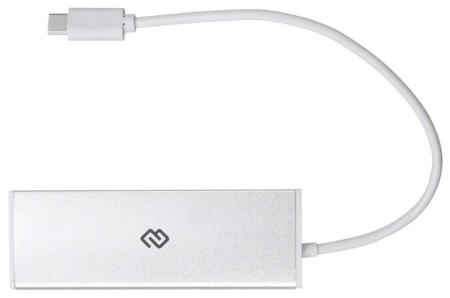 USB-хабы и док-станции Digma HUB-4U3.0-UC-S [HUB-4U3.0-UC-S, 1088647]