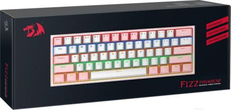 Клавиатуры Redragon Fizz (розовый/белый) [70672]