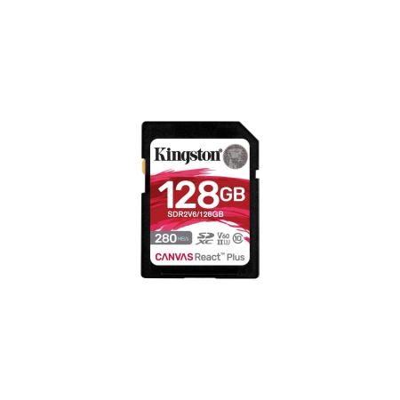 Карты памяти Kingston Canvas React Plus V60 SDXC 128GB [SDR2V6/128GB]