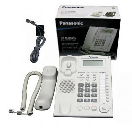Проводные телефоны Panasonic KX-TS2388RUW (белый)