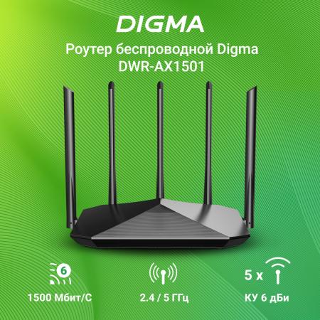 Беспроводные маршрутизаторы Digma DWR-AX1501