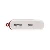 USB Flash Silicon-Power LuxMini 320 32GB (белый/красный) [SP032GBUF2320V1W]