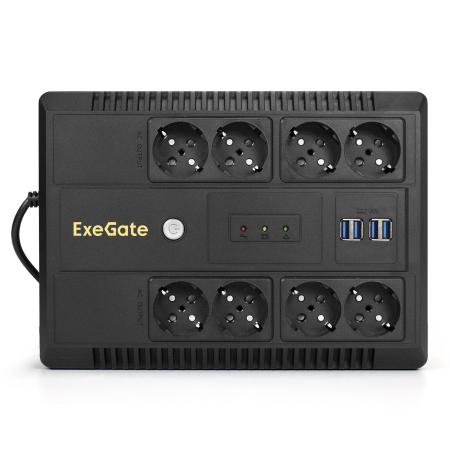Источники бесперебойного питания ExeGate Neo NNB-1000.LED.AVR.8SH.CH EX293855RUS [EX293855RUS]