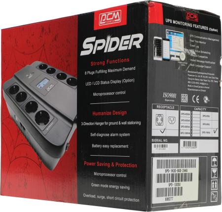 Источники бесперебойного питания Powercom Spider SPD-1000U 1000VA