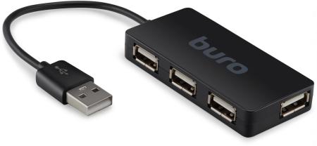 USB-хабы и док-станции Buro BU-HUB4-U2.0-Slim [389734]