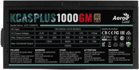 Блоки питания AeroCool KCAS Plus 1000GM [ACPG-KPK0FEC.12]