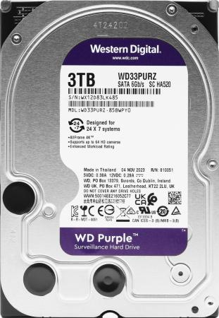Жесткие диски WD Purple 3TB WD33PURZ [WD33PURZ]
