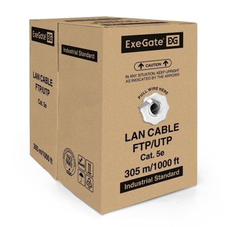 Кабели, адаптеры, разветвители ExeGate UTP4-C5e-CU-S25-IN -LSZH-GR-305 UTP [EX289281RUS]