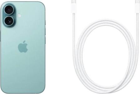 Мобильные телефоны Apple iPhone 16 128GB (бирюзовый) [MYED3HN/A]