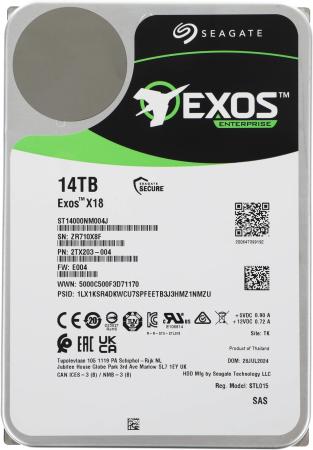 Жесткие диски Seagate Exos X18 14TB ST14000NM004J [ST14000NM004J]