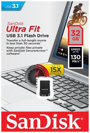 USB Flash SanDisk Ultra Fit USB 3.1 32GB SDCZ430-032G-G46 [SDCZ430-032G-G46]