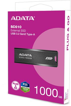 Внешние накопители ADATA SC610 1TB SC610-1000G-CBK/RD [SC610-1000G-CBK/RD]