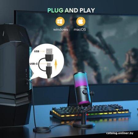 Микрофоны Maono DM30 RGB (черный)