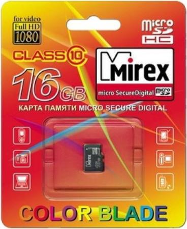 Карты памяти Mirex microSDHC (Class 10) 16GB (13612-MC10SD16) [13612-MC10SD16]
