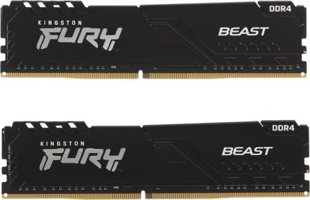 Оперативная память Kingston FURY Beast 2x16GB DDR4 PC4-25600 KF432C16BBK2/32 [KF432C16BBK2/32]