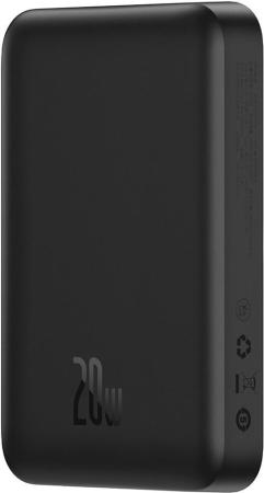 Портативные зарядные устройства Baseus Magnetic Mini Air Wireless Fast Charge Power Bank 20W 10000mAh (черный) [P10059001113-00, 6932172636166]