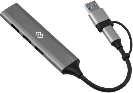 USB-хабы и док-станции Digma DHUB-4USB-AC-3.0 [DHUB-4USB-AC-3.0, 2018378, 4630143156003]